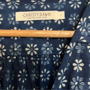 Christy Dawn Blue Sleeveless V-Neck Sundress
